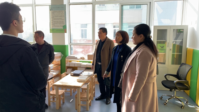 泰州市姜堰区顾高幼儿园迎接区教育局融合教育资源教室建设验收