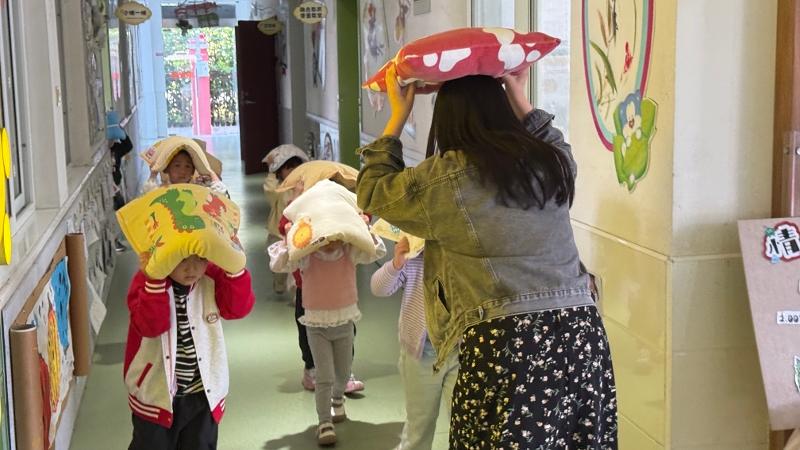 梁徐幼儿园：防震小演习，安全大作战
